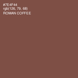 #7E4F44 - Roman Coffee Color Image